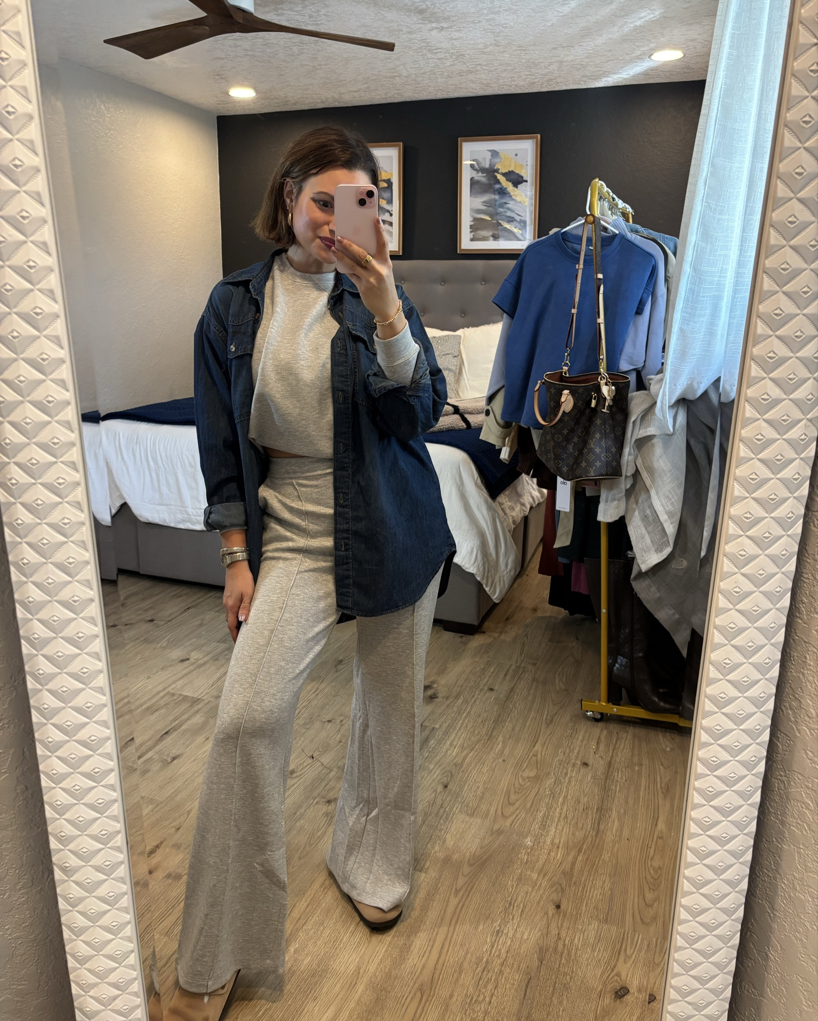 This gray Walmart sweat set is so comfortable and cute, especially when paired with this denim button down!

#LTKdayinmylife #LTKgrwm #LTKootd