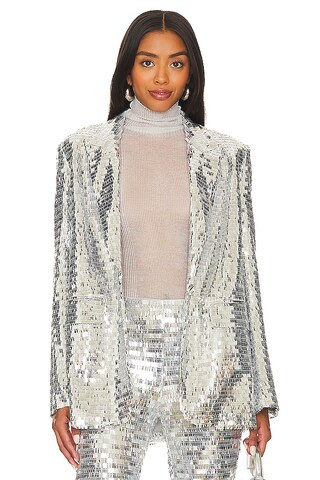 SIMONMILLER Lennox Jacket in Satellite Silver from Revolve.com | Revolve Clothing (Global)