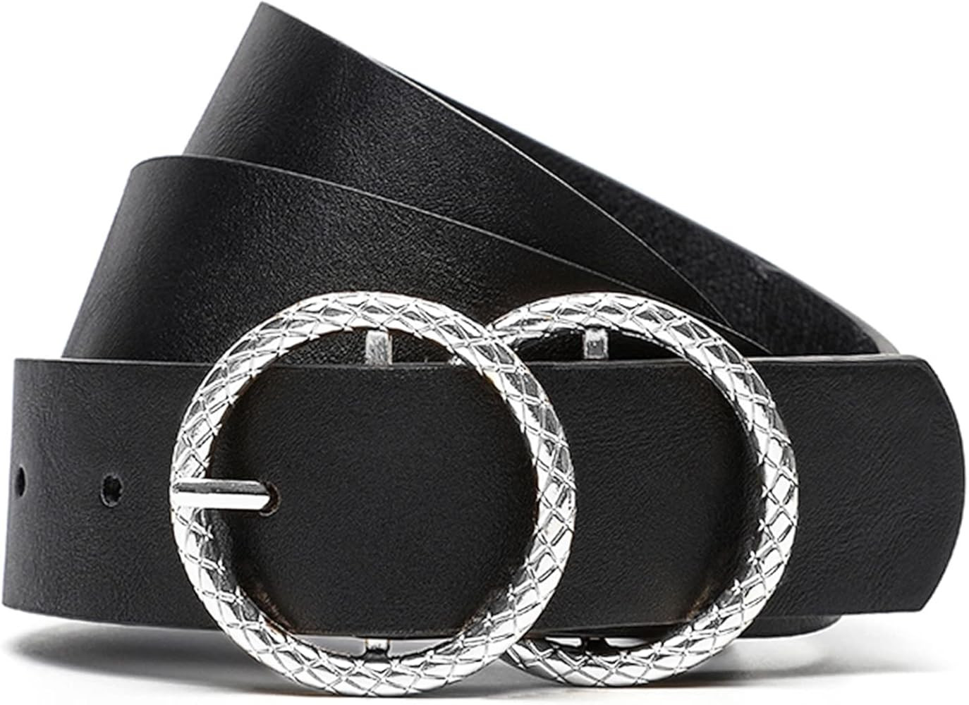 Earnda Women's Leather Belt Fashion Soft Faux Leather Waist Belts For Jeans Dress | Amazon (US)