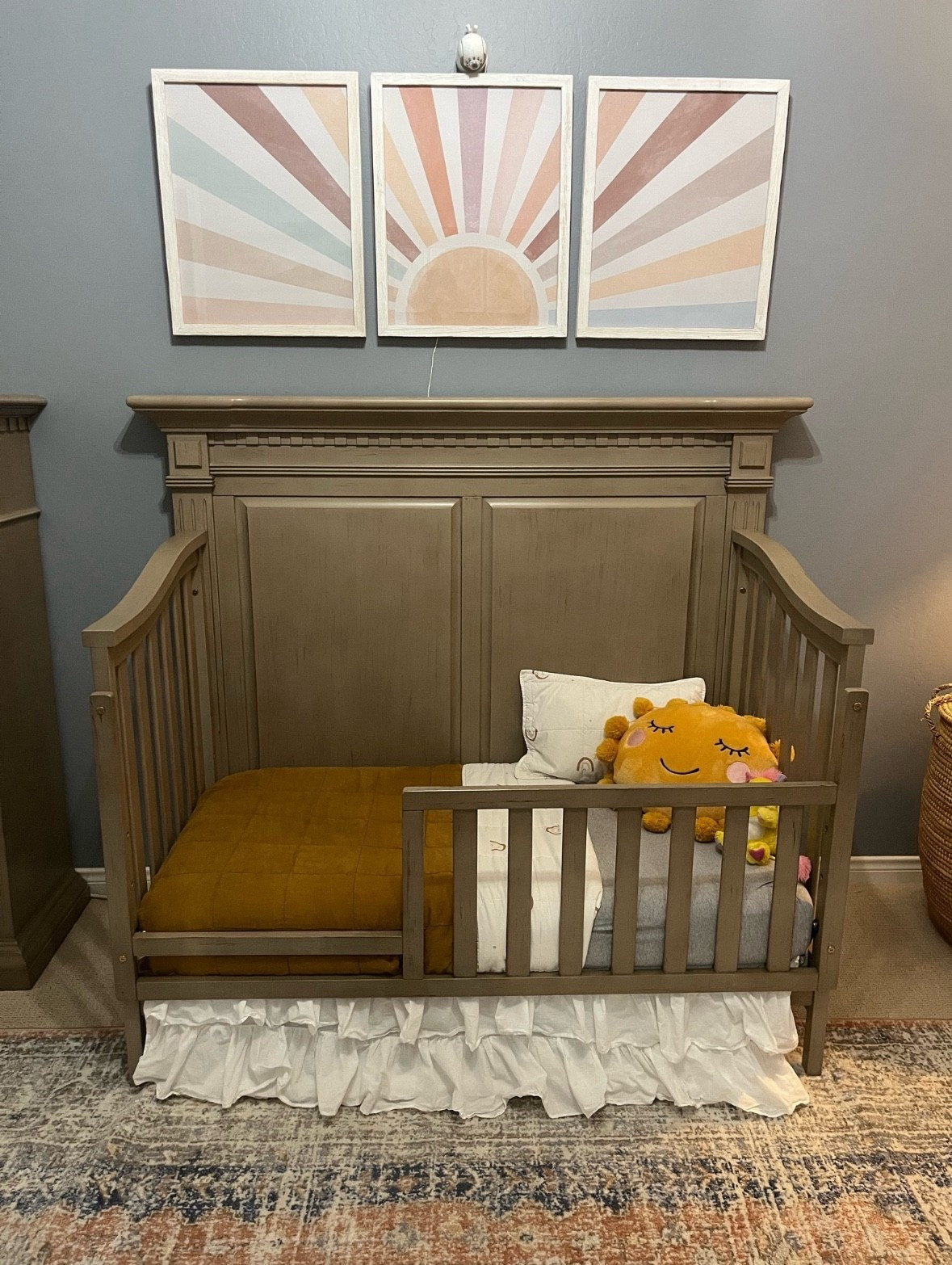 Sunshine Toddler Bedroom

toddler bed | toddler bedding | sun print | sunrise art | Parachute Home | Pottery Barn | Etsy | Target

#LTKKids #LTKFamily #LTKBaby