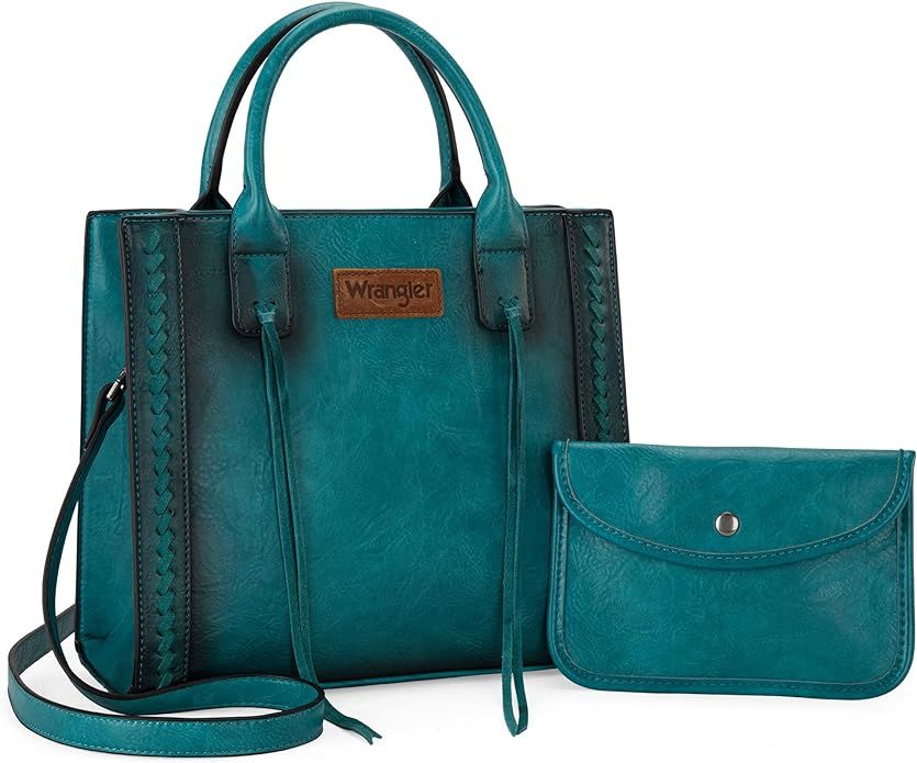 Wrangler Tote Bag for Women Western Cowhide Purse and Wallet Set | Amazon (US)