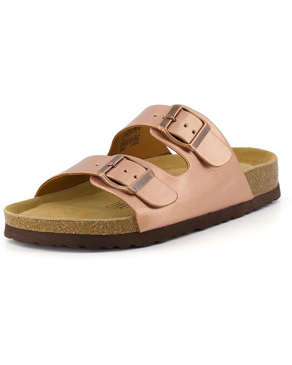 CUSHIONAIRE Women's Lane Cork Footbed Sandal With +Comfort, | Amazon (US)