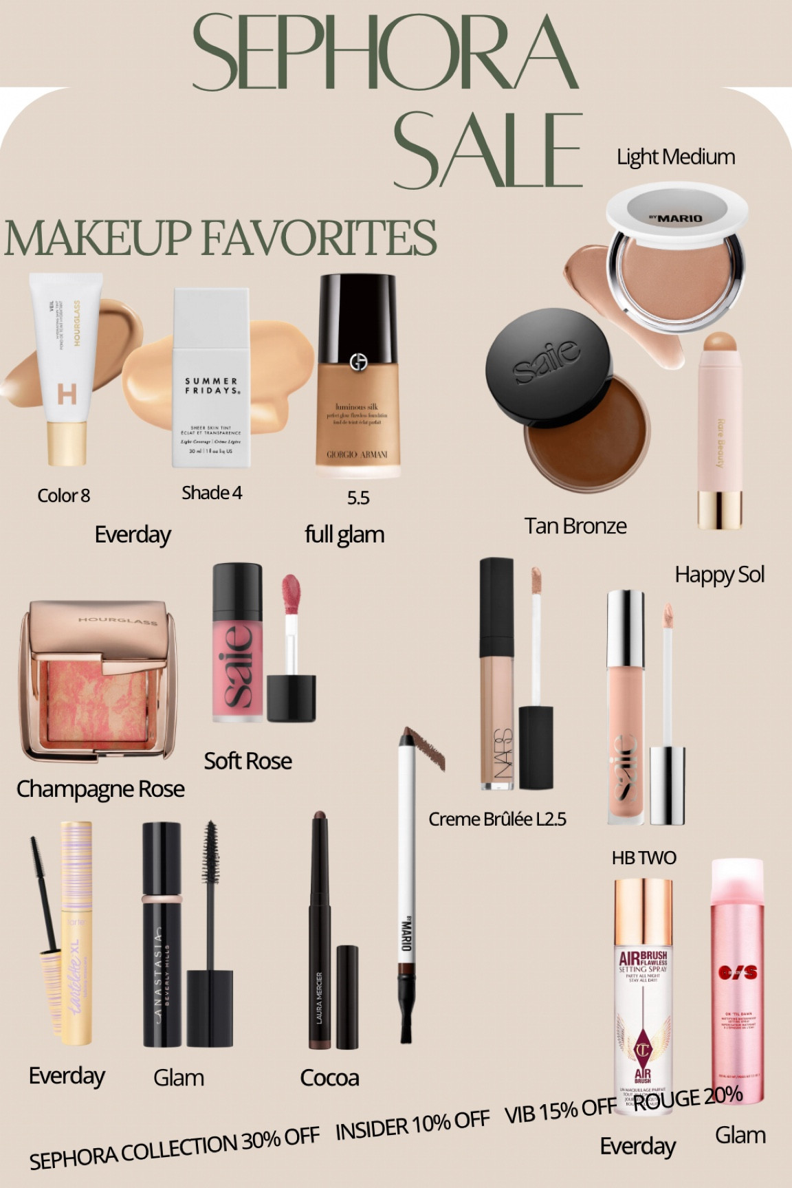 SEPHORA SALE IS HERE! Code: SAVINGS will save between 10-20%, and 30% on Sephora collection.

#LTKbeauty #LTKSeasonal #LTKsalealert