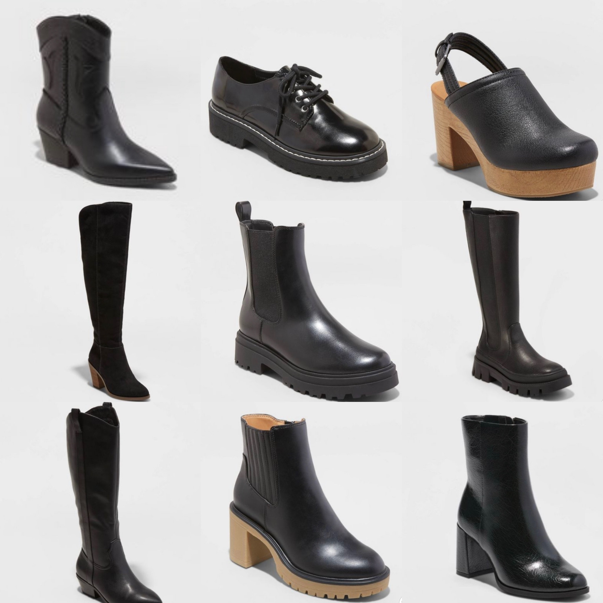Fall shoes
Black
Affordable 
Target style 
Target finds 
Cowgirl bootie
Fall boots
Fall style
Fall 2022 trends
Lug
Chelsea boots
Knee high 
Clog
Lace up Oxfords
Cowboy boots 
Platform 
Chunky
Block heel
Under $50

#LTKunder50 #LTKshoecrush #LTKSeasonal