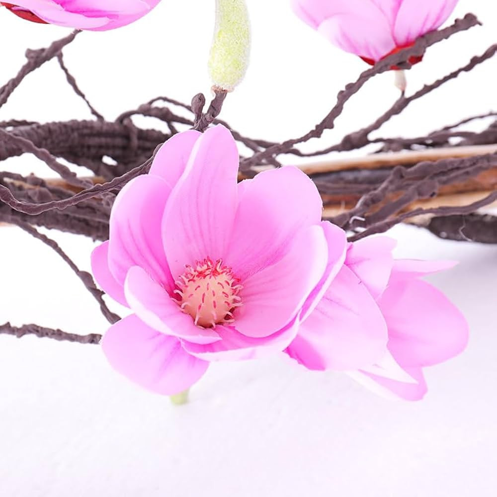 118 inch Artificial Magnolia Orchid Flowers Ivy Vines Garland Fake Tree Branches Trunk with Flore... | Amazon (US)