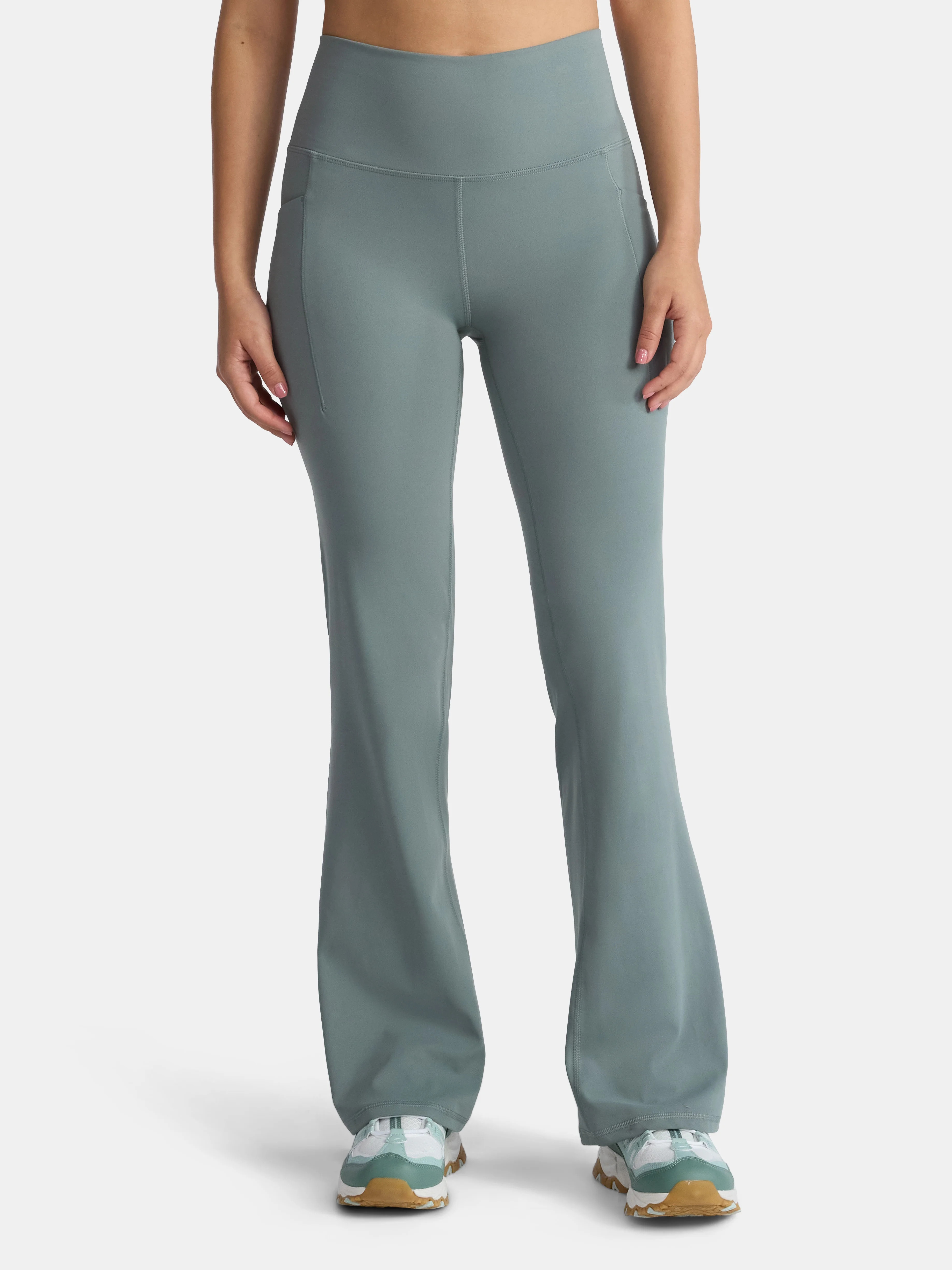 Avia Women's and Women's Plus SoftSculpt Flare Leggings with Pockets, Sizes XS-4X | Walmart (US)