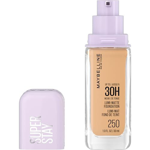 Maybelline Super Stay Lumi-Matte Foundation, Lightweight and Buildable Full Coverage Foundation Makeup For Up To 30HR Wear, 250, 1 Count | Amazon (US)