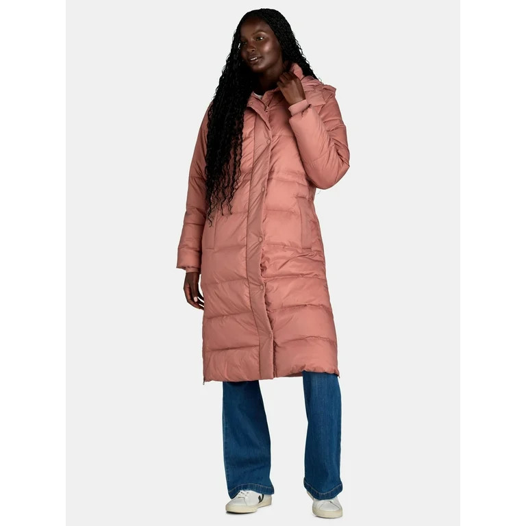 Ozark Trail Women's and Women's Plus Long Hooded Responsible Down Filled Parka, Sizes XS-3X - Wal... | Walmart (US)