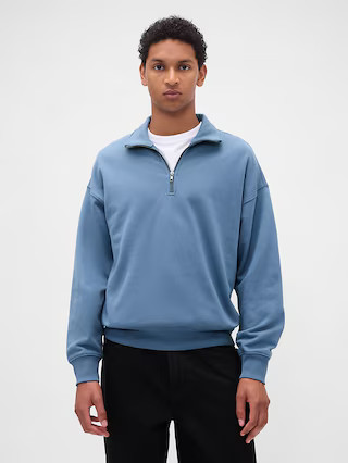 Heavyweight Oversized Quarter-Zip Pullover | Gap (US)