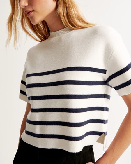 Abercrombie & Fitch’s LuxeLoft Sweater Tee in Navy Blue Stripe is a perfect staple for your French girl wardrobe. Get it on sale during the LTK Spring Sale!

#LTKsalealert #LTKworkwear #LTKSpringSale