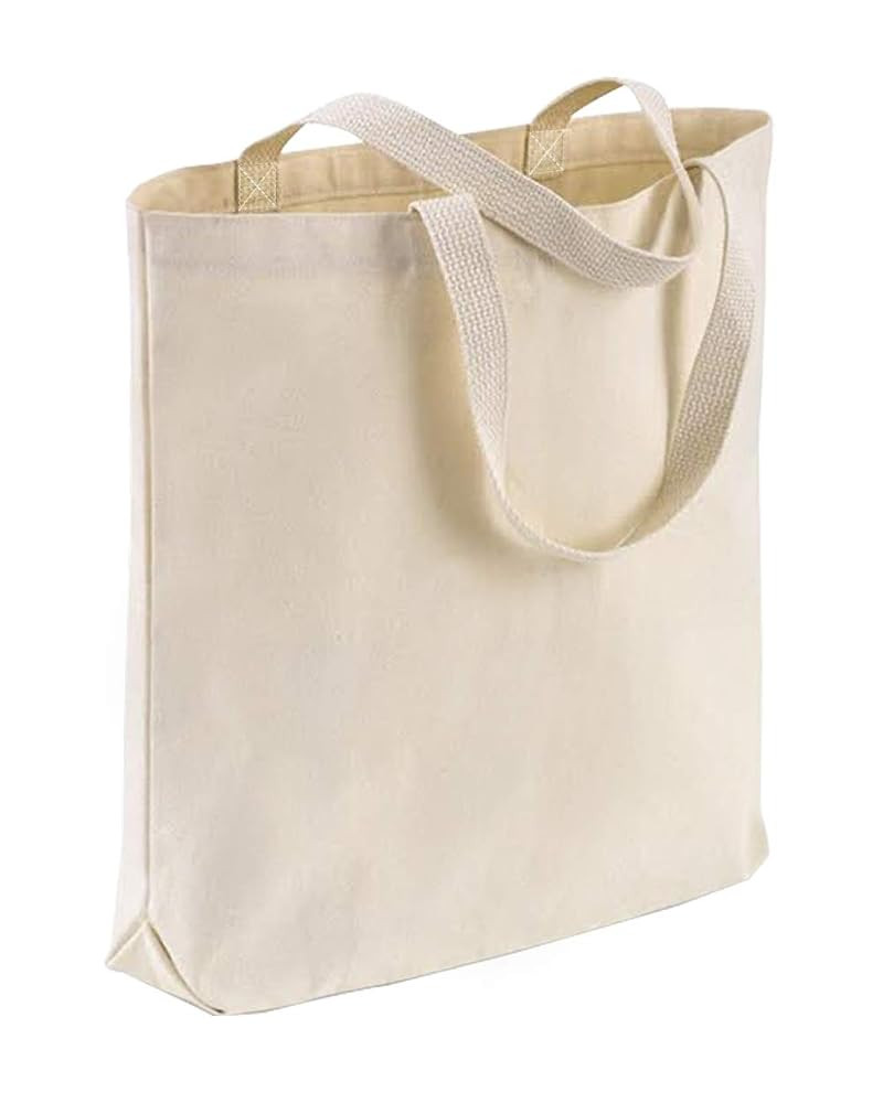 Sturdy Canvas Wholesale Tote Bags with Bottom Gusset 15"W x 16"H x 3"G Blank Totes Great for DIY ... | Amazon (US)