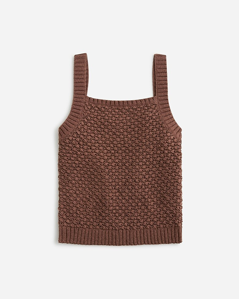 Basket-stitch sweater-tank | J. Crew US