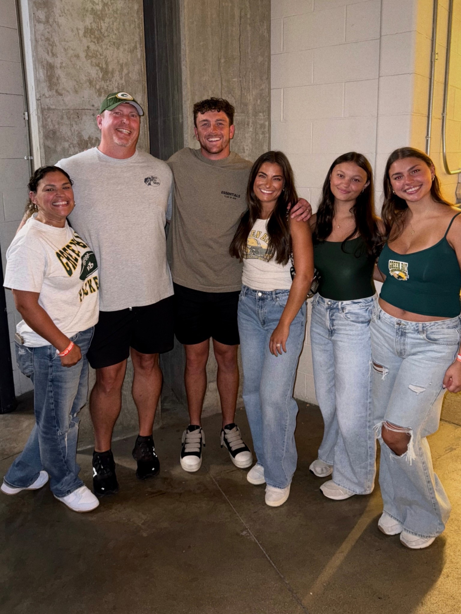 Green Bay Packers football gameday outfits! Girl on far right is a green top from Amazon with an iron on decal also from Amazon - both linked below! 

#LTKSeasonal #LTKFamily #LTKStyleTip