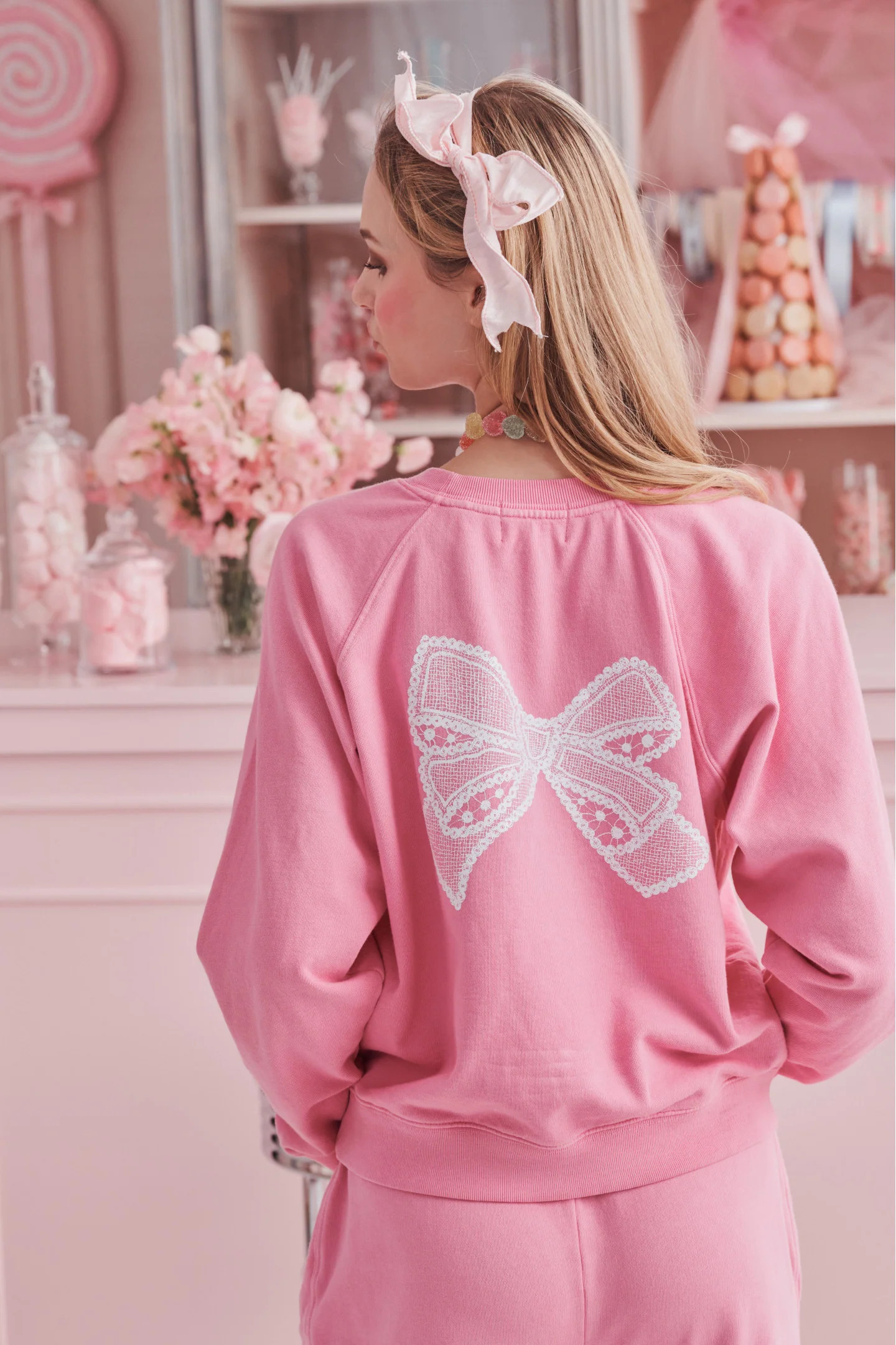 LoveShackFancy x Roller Rabbit Vintage Valentine Classic Crewneck | LoveShackFancy