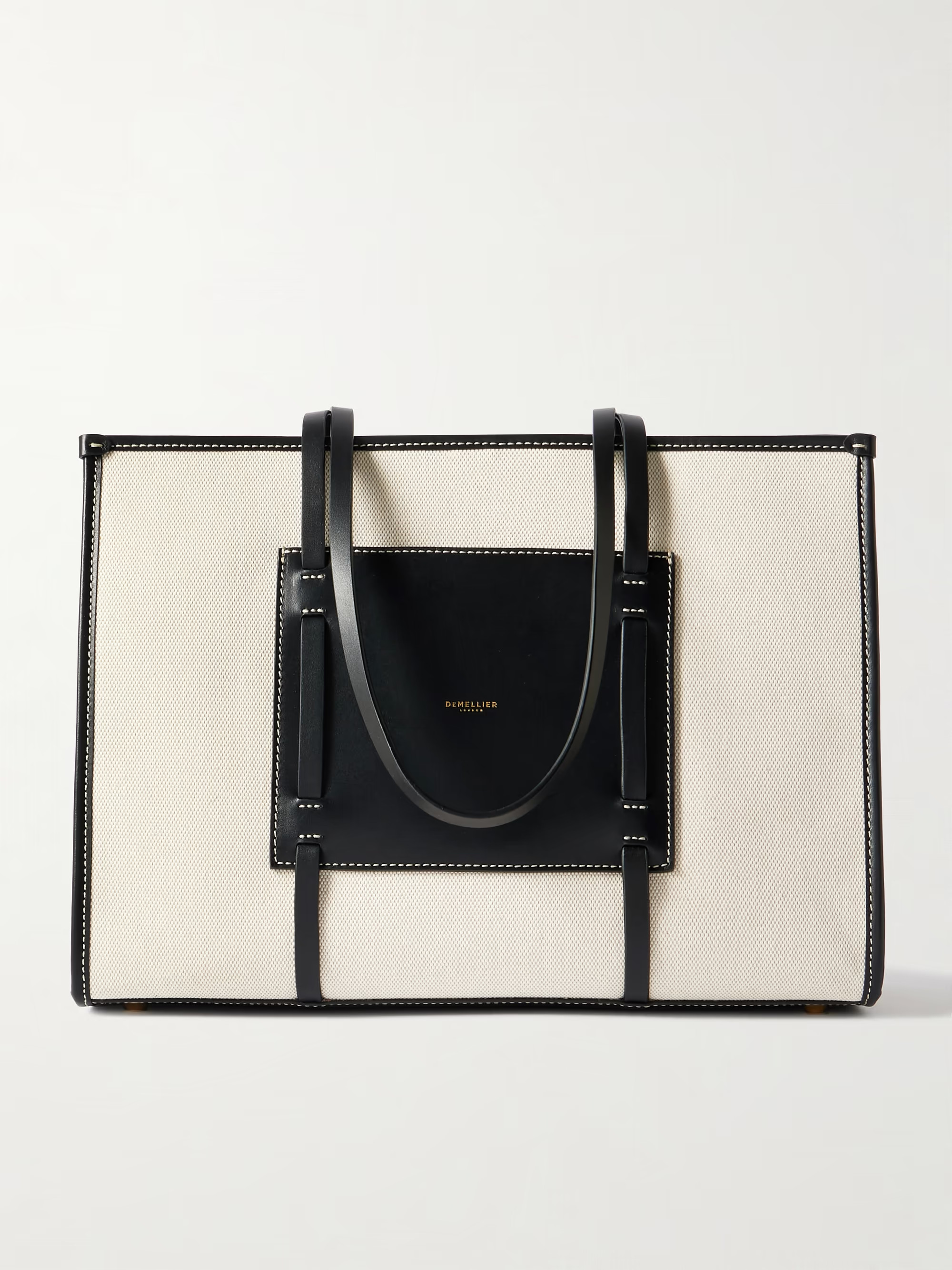 The Capri leather-trimmed canvas tote | NET-A-PORTER (UK & EU)