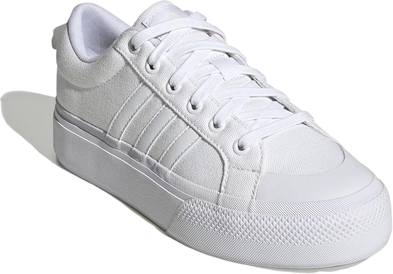 adidas Women's Bravada 2.0 Platform Sneaker, White/White/Chalk White, 10.5 | Amazon (US)