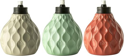 TIKI 1117064 Seaside Table Torch (3 Pack), 6", Glass | Amazon (US)