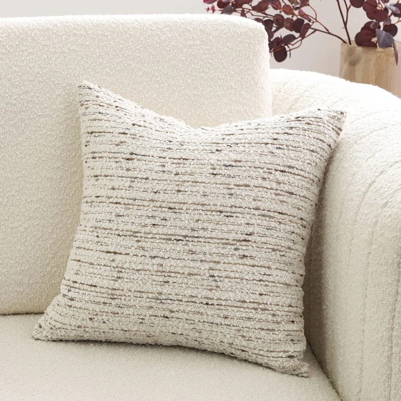 DOMVITUS Palermo Color Stripe Boucle Pillow Cover & Reviews | Wayfair | Wayfair North America