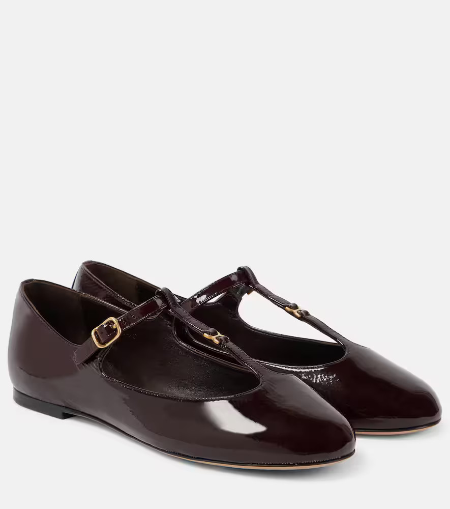 ChloÃ© Marcie patent leather ballet flats | Mytheresa (INTL)