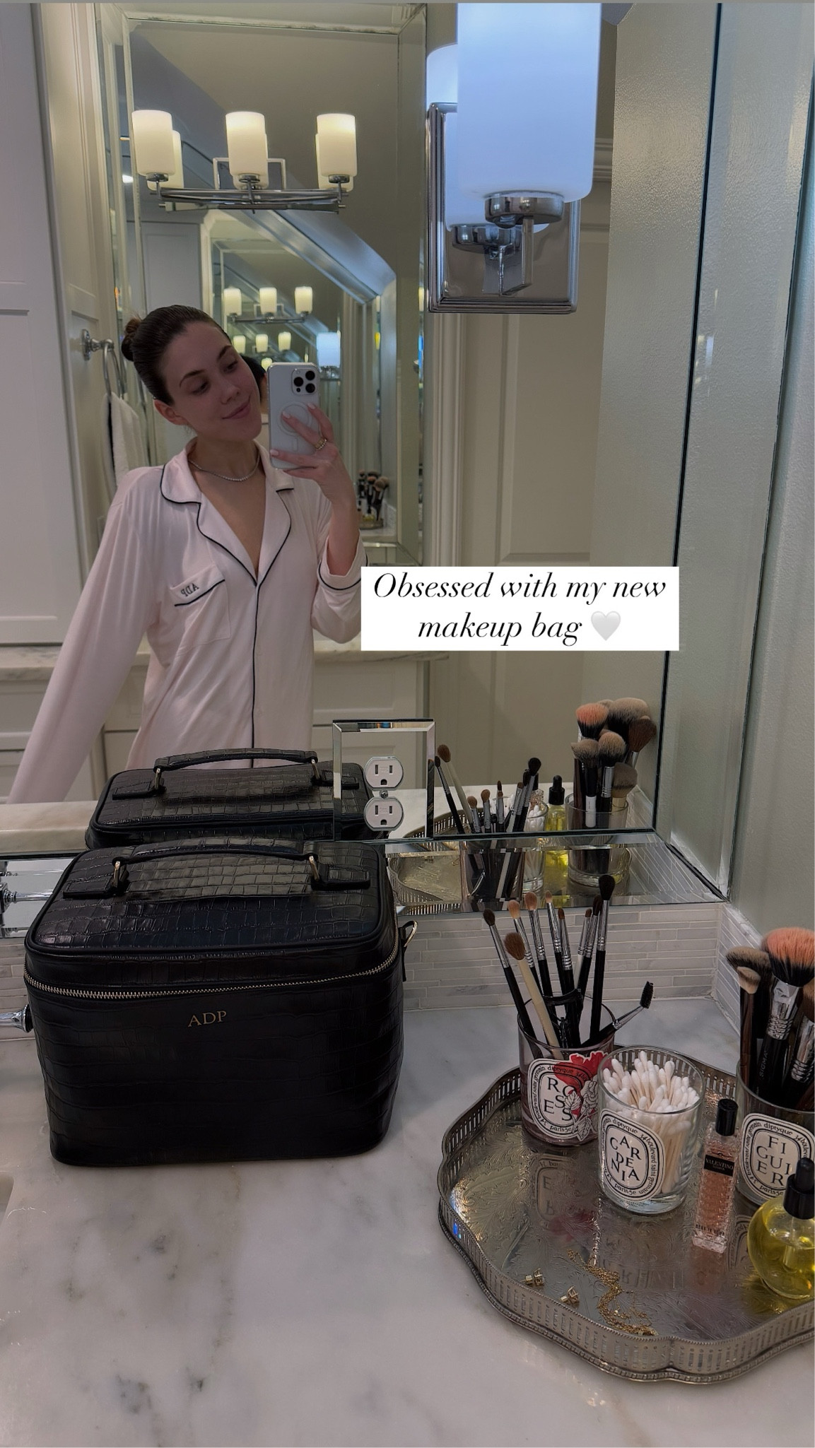 Obsessed with how my new weather make up bag looks on my bathroom vanity :) definitely worth the hype & holds so much

#LTKItBag #LTKStyleTip #LTKBeauty