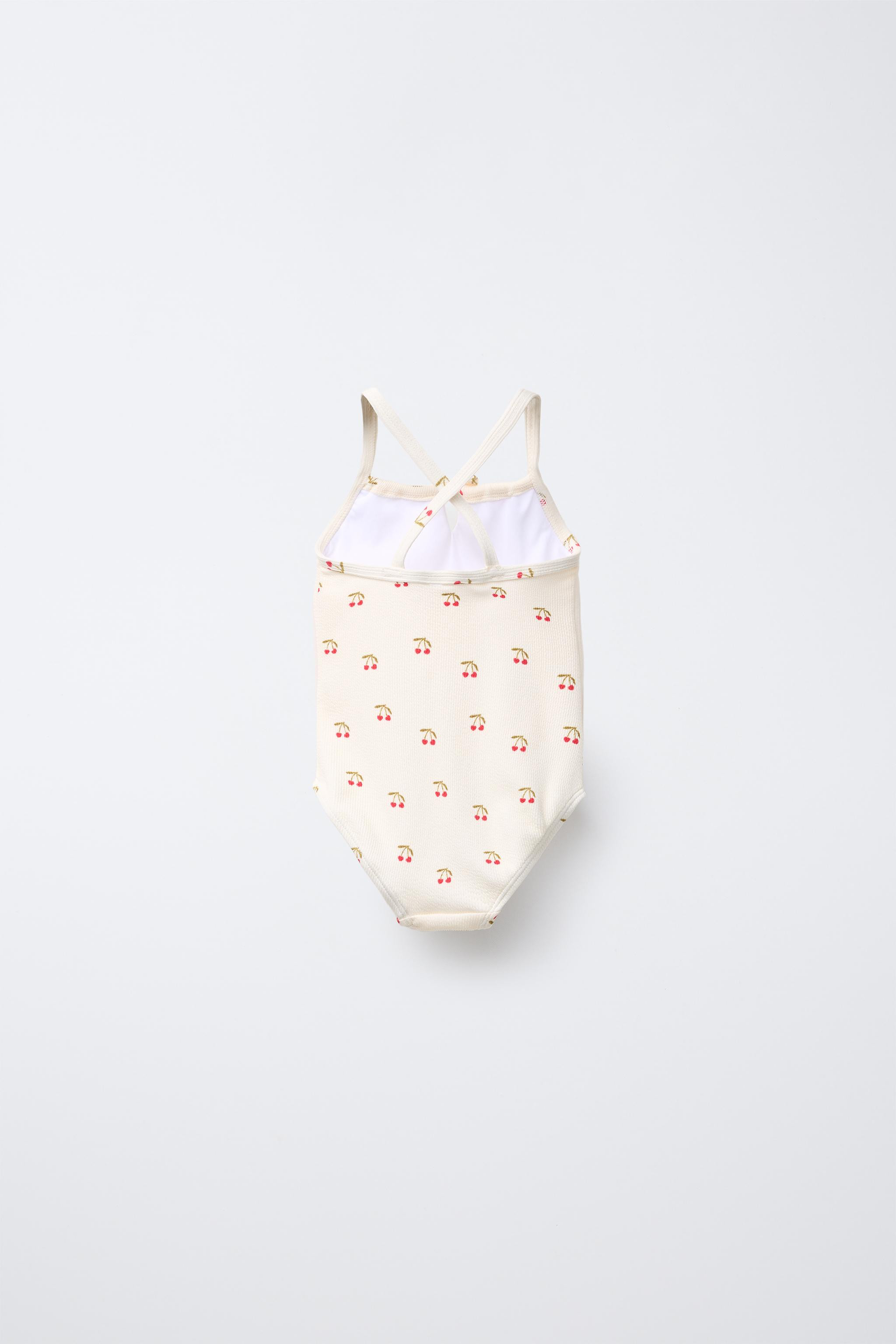 2-6 YEARS/ CHERRY RIB SWIMSUIT | Zara US