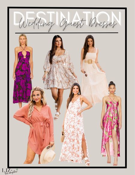 Wedding season is upon us and these wedding guest dresses are the perfect special occasion dresses and resort wear.  These tropical themed dresses are great for so many different special occasions or a simple date night dress. 

#LTKSeasonal #LTKSale #LTKtravel