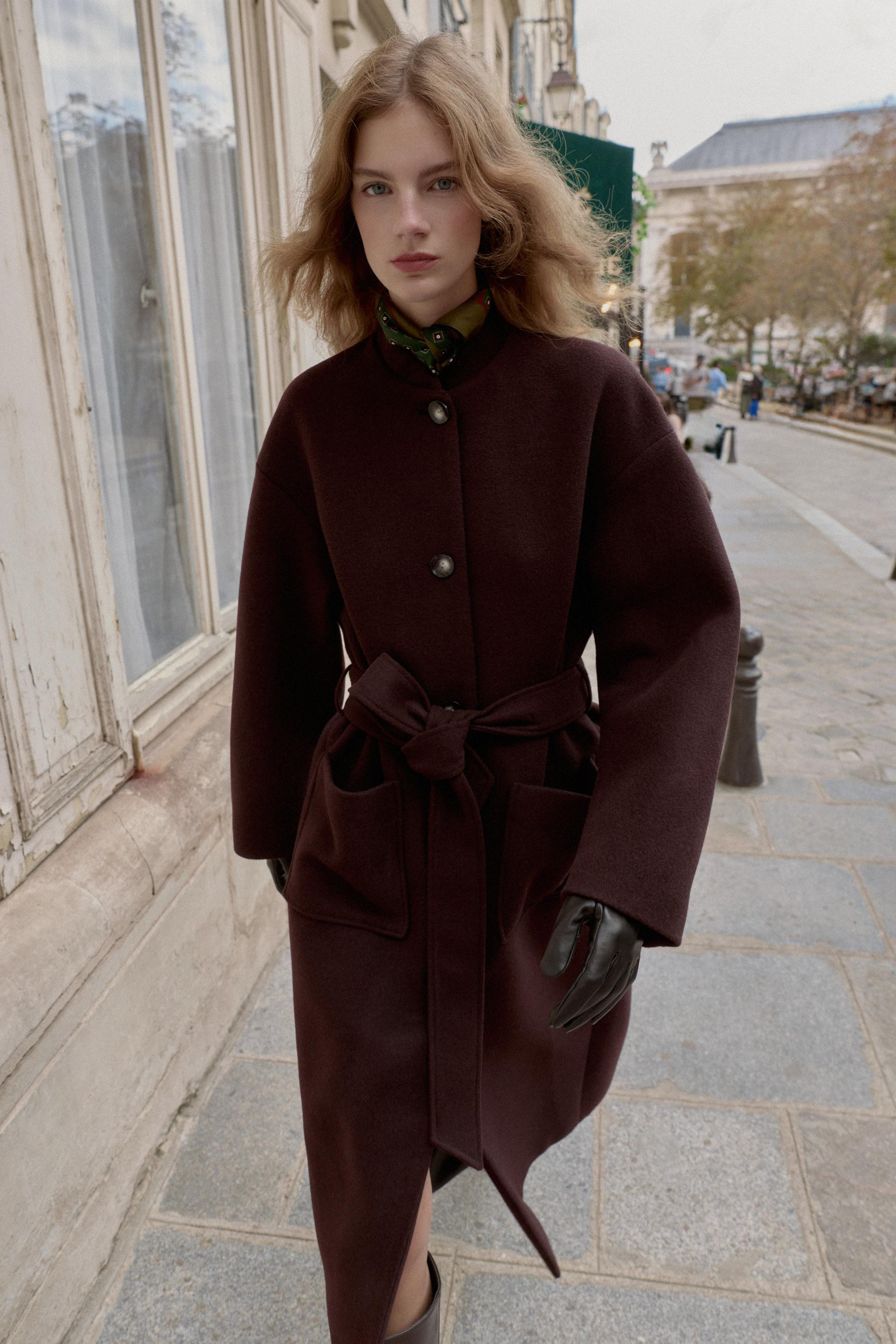 LONG BELTED COAT | Zara US