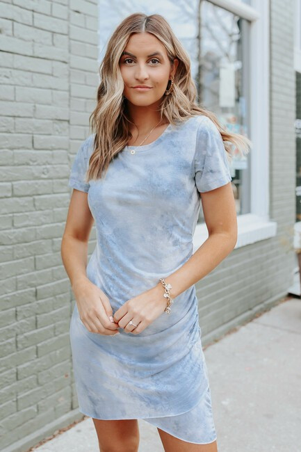 Short Sleeve Tie Dye Tulip Dress | Magnolia Boutique