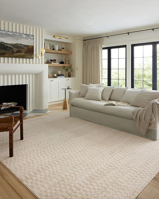 Loloi Kamala Collection KAM-05 Ivory/Natural 7'-10" x 10' Area Rug | Amazon (US)