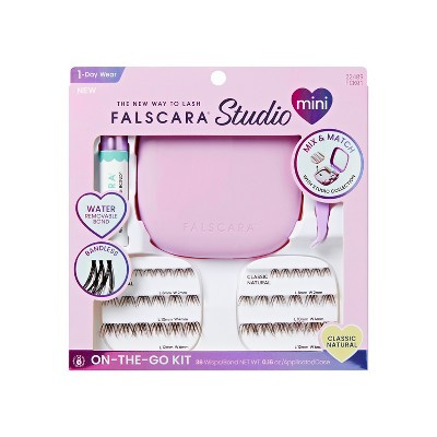Falscara Studio Mini On-The-Go Kit Lash Extension Kit - Classic Natural Lash Clusters - 38ct | Target