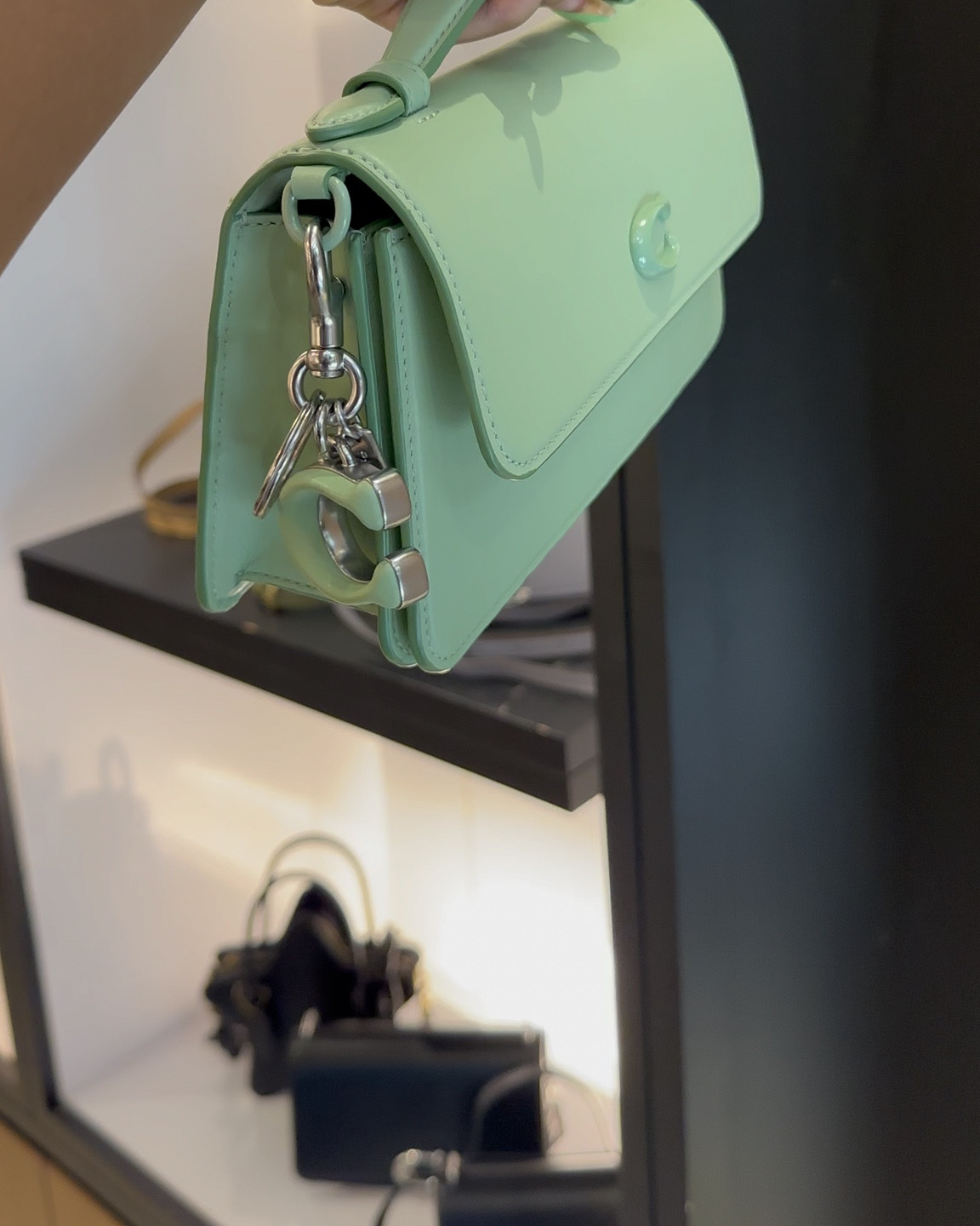 Coach is doing their biggest one! Thank you for this beautiful pale pistachio!!!! This is the Juno bag! 

#LTKSeasonal #LTKstyletip #LTKitbag