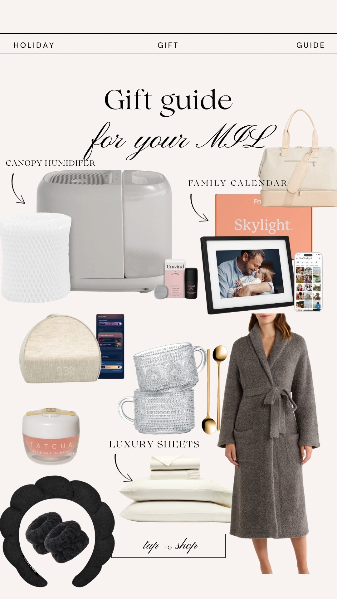 Gift guide for your mom or mother in law! 

Gift guide for her//Christmas gift ideas// gifts for mother in law//

#LTKSeasonal #LTKBeauty #LTKGiftGuide