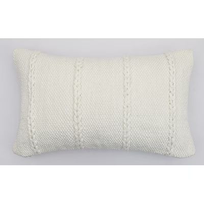 allen + roth 12-in x 20-in Ivory Oblong Indoor Decorative Pillow | Lowe's