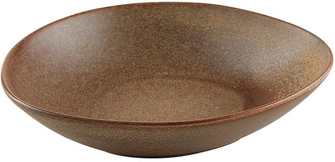 47th & Main Glazed Ceramic Compote Bowl Serving Dish, 7"L x 6"W x 1.5"H, Brown | Amazon (US)