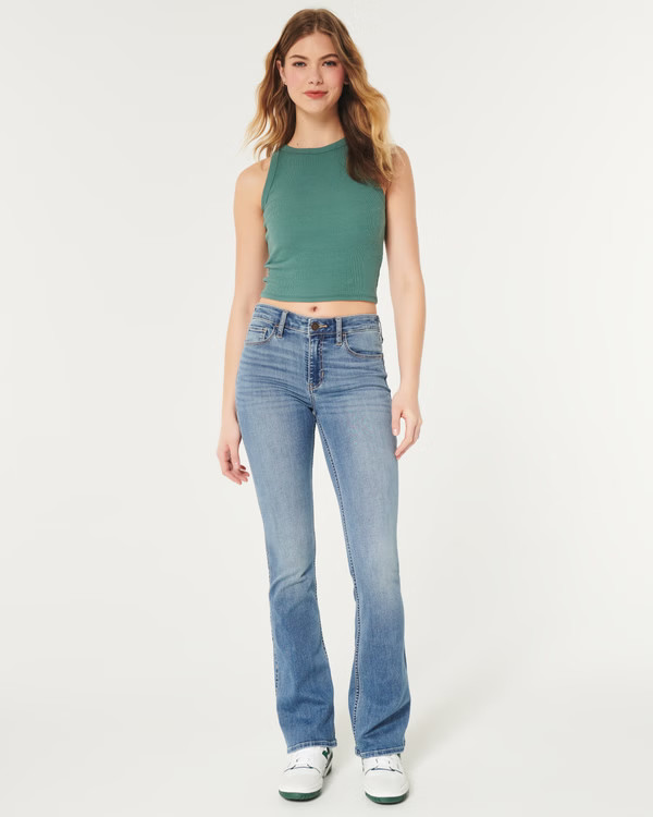 Ultra High-Rise Light Wash Dad Jeans | Hollister (US)