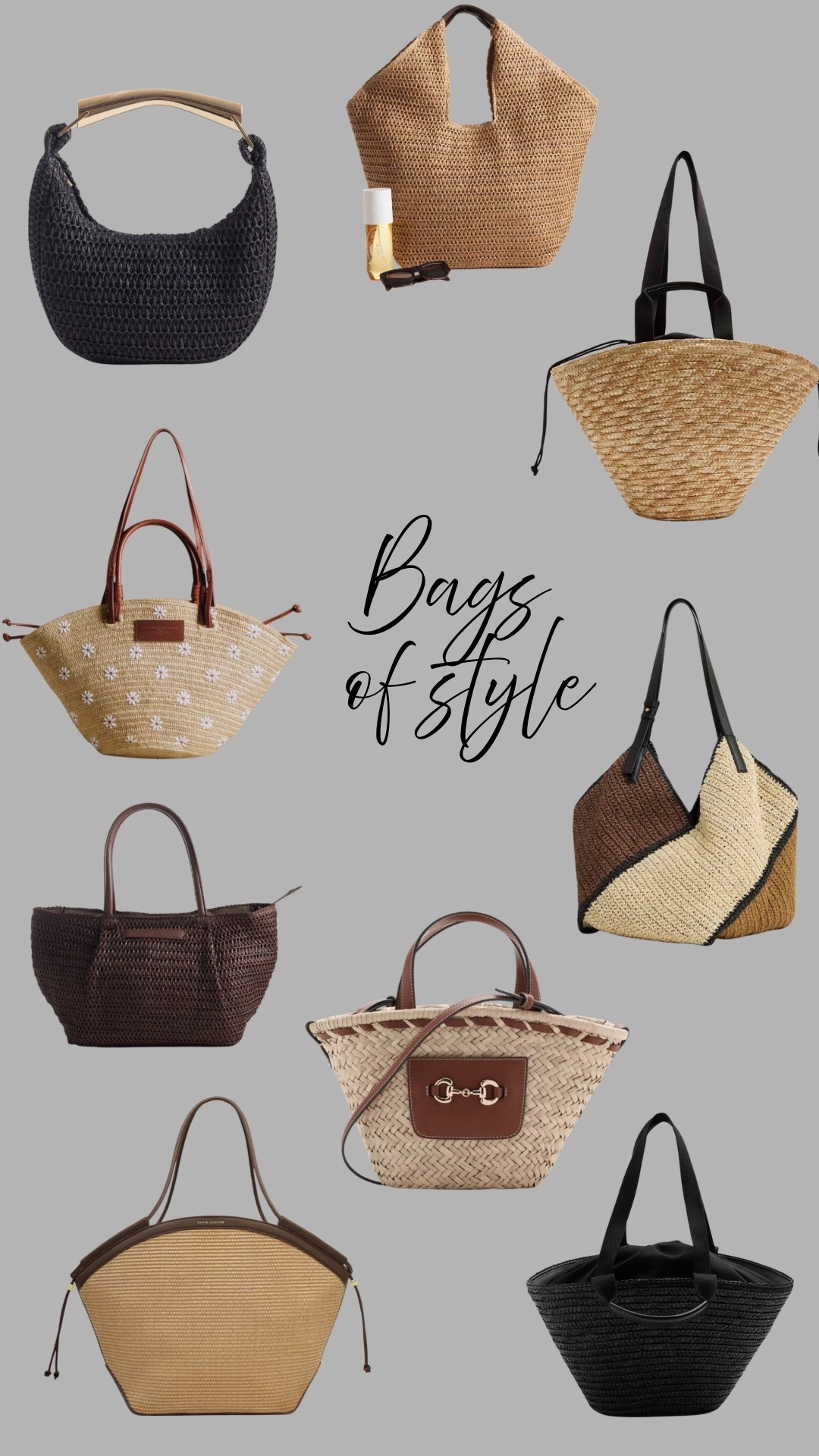 Is it even summer if you’re not toting a raffia bag. It’s an instant summer update to your look and there are ‘bags’ to choose from 😉
Here are some of my current favourites

#LTKstyletip #LTKuk #LTKspring