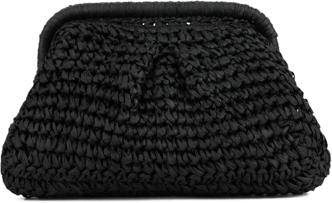 Straw Clutch Purses for Women Small Woven Dumpling Bag Summer Beach Clutch Wicker Crossbody Purse... | Amazon (US)