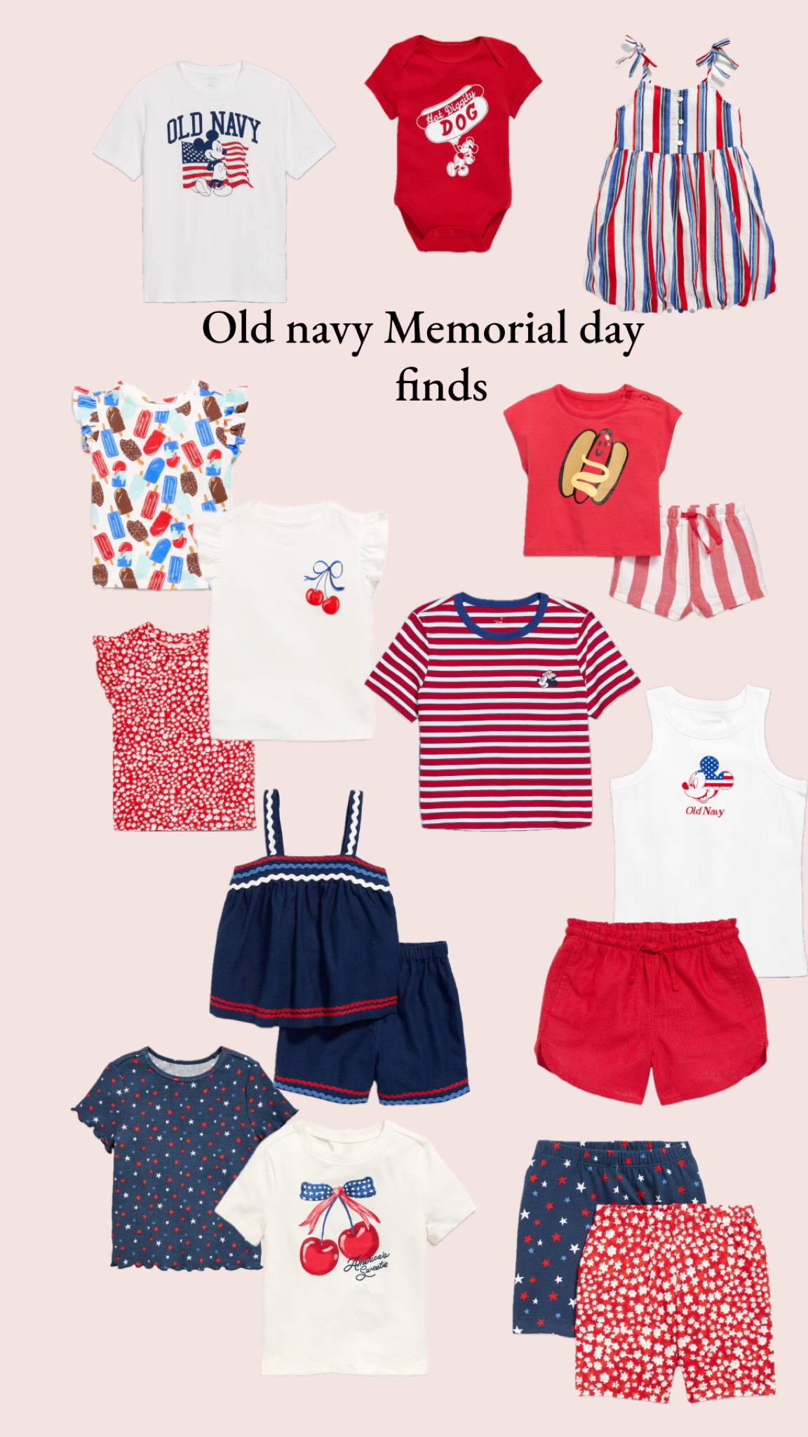 Old navy Memorial Day finds 

#LTKBaby #LTKKids #LTKFamily