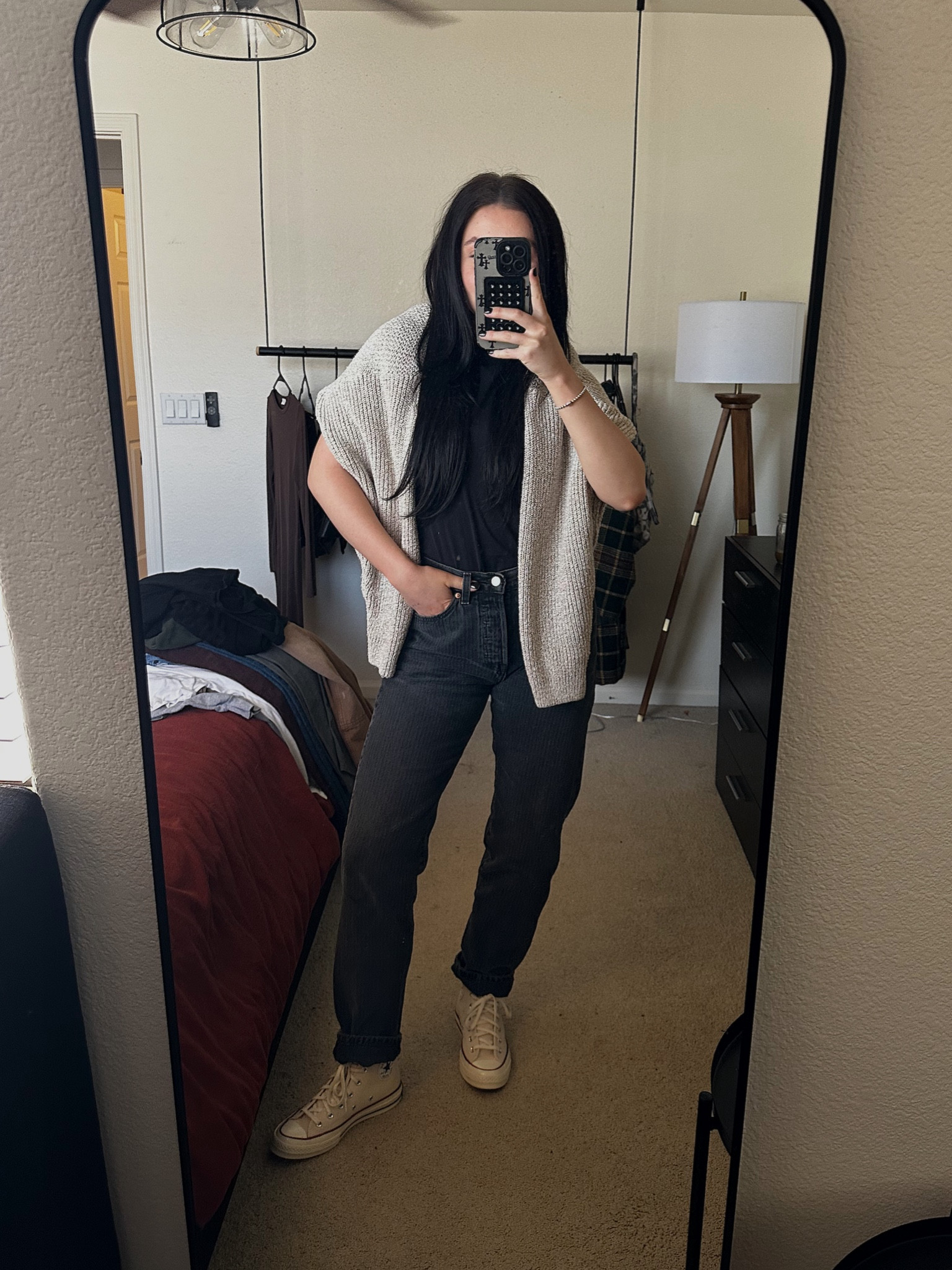bodysuit is a wardrobe STAPLE! 
jeans are tts - I sized up one they are a bit baggy
sweater is thrifted - linked similar styles! 

#LTKstyletip #LTKSeasonal #LTKfindsunder100