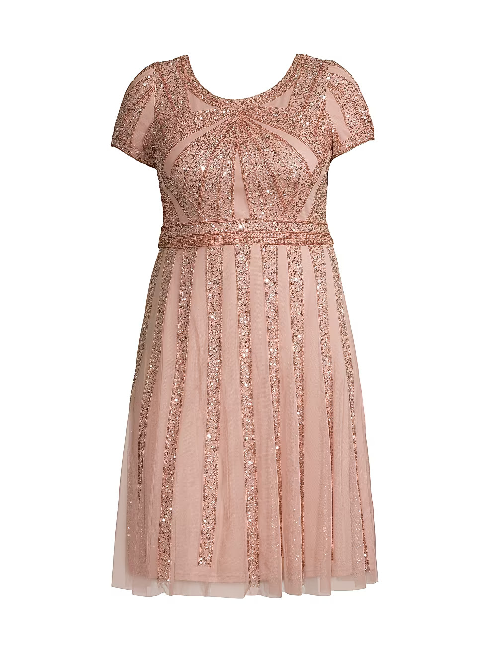 Plus Size Short-Sleeve Embellished Cocktail Dress | Saks Fifth Avenue