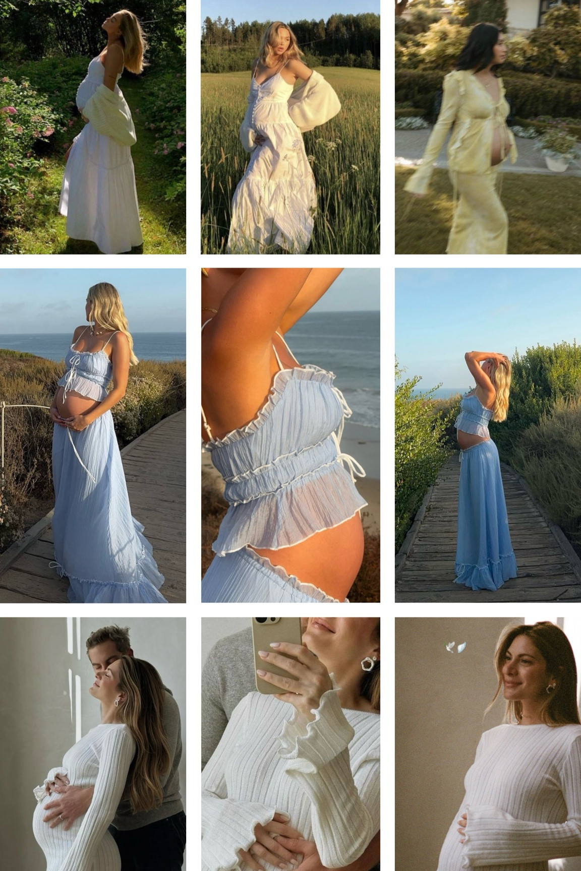 White dresses and sweater combo for a maternity shoot

#LTKBump #LTKBaby
