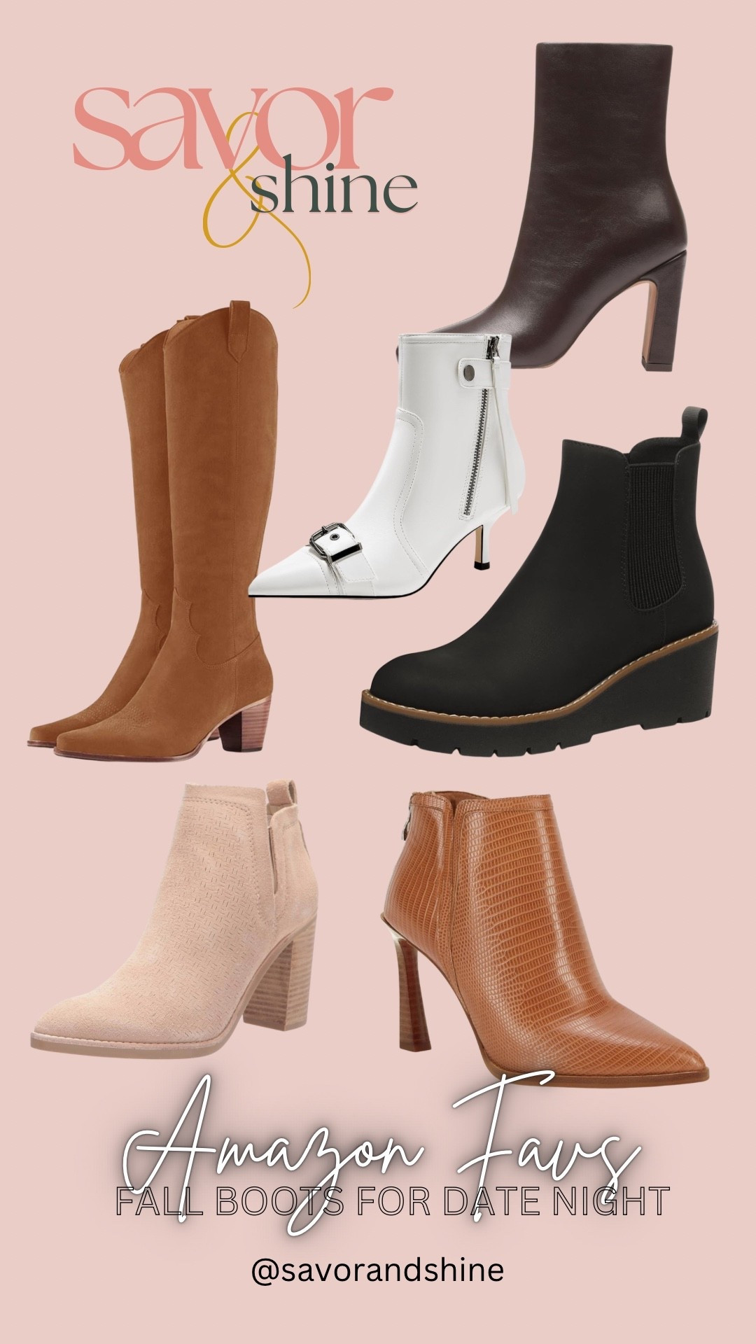 The perfect fall boots and booties for date night-and all on Amazon and under $100! 

#LTKFindsUnder100 #LTKFallSale #LTKOver40