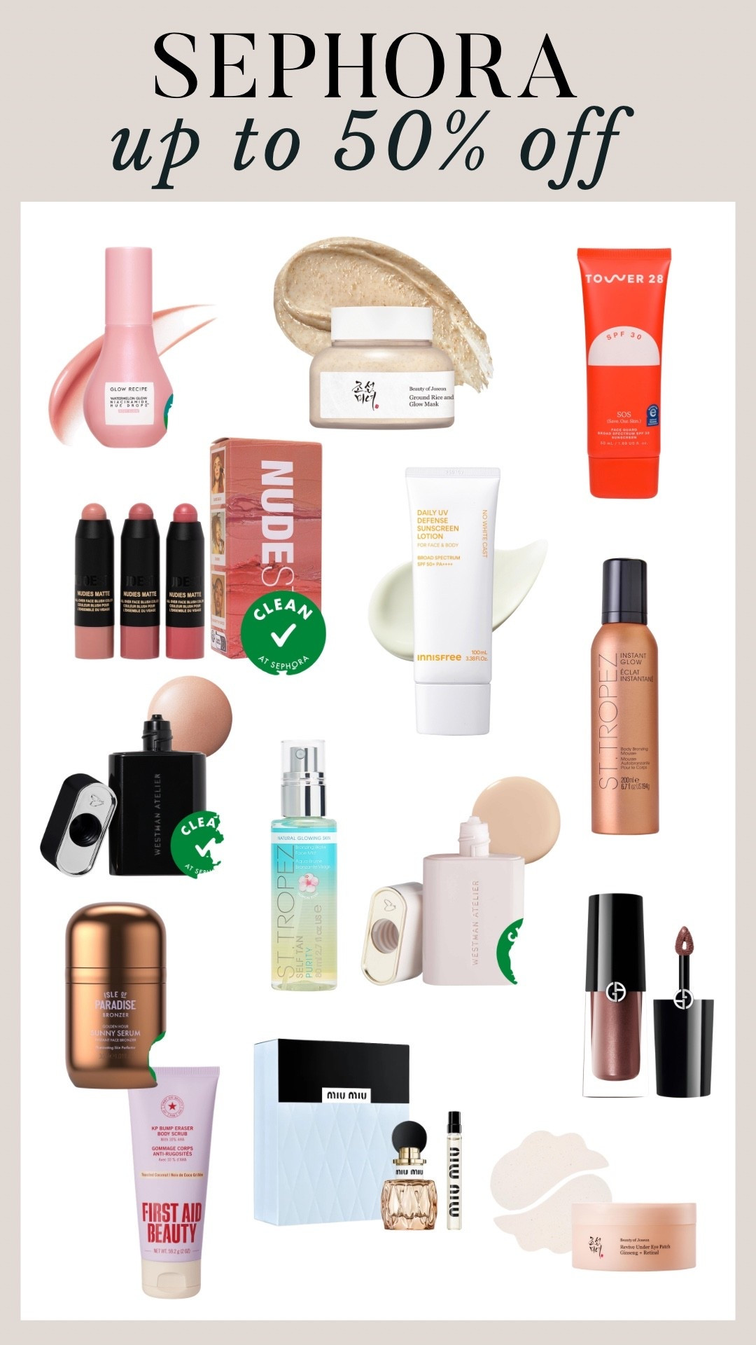 Up to 50% off Sephora beauty finds!

#LTKSaleAlert #LTKBeauty