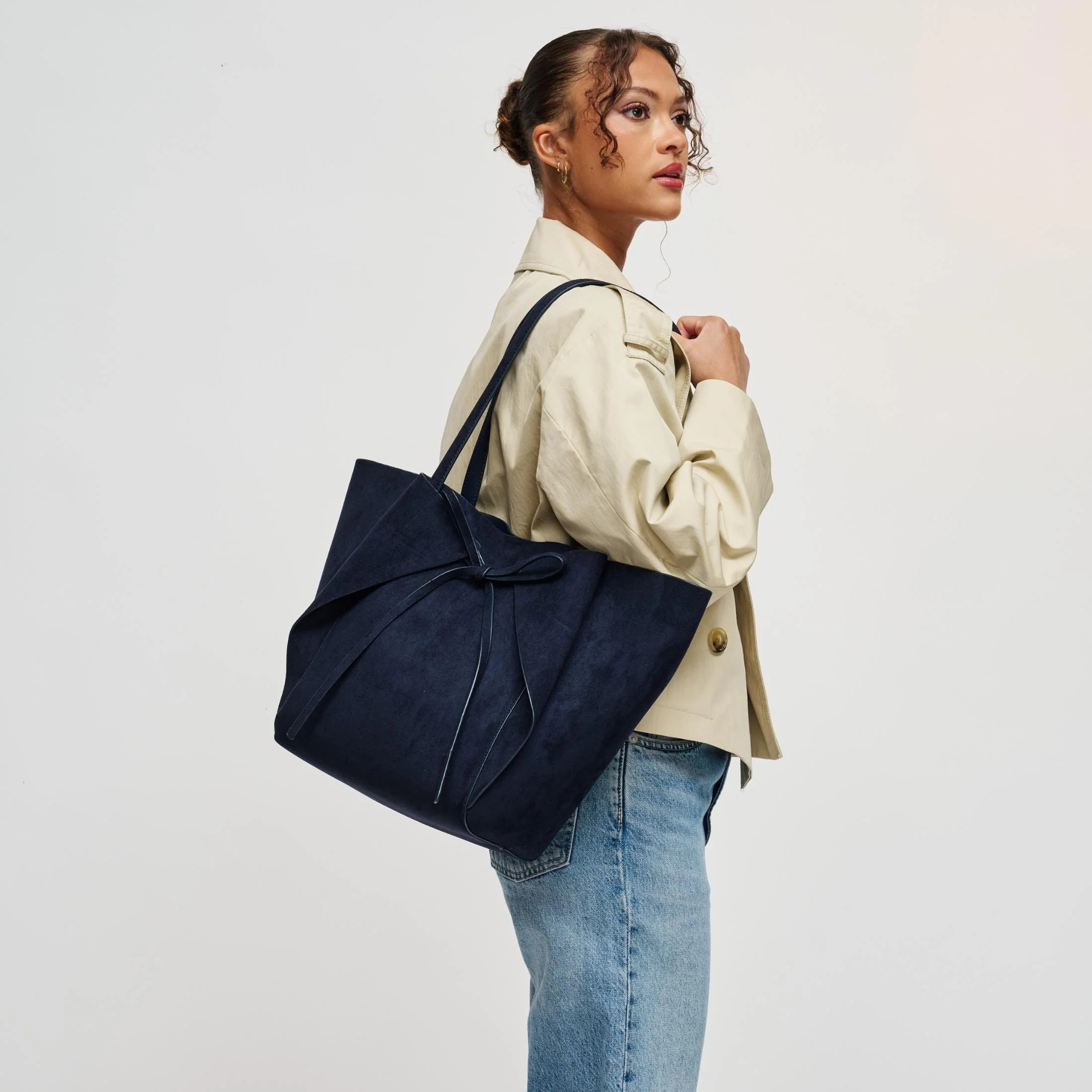 Soren - Faux Suede Tote | Urban Expressions