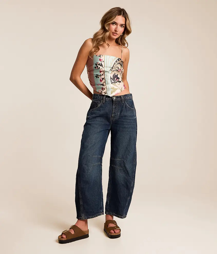 We The Free Good Luck Mid-Rise Barrel Jean | Buckle