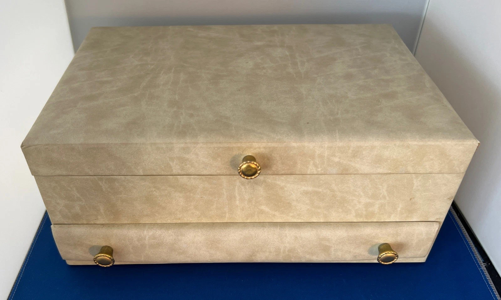 BUXTON Vintage Sandlewood  Jewelry Box Cream Color One Drawer | eBay US