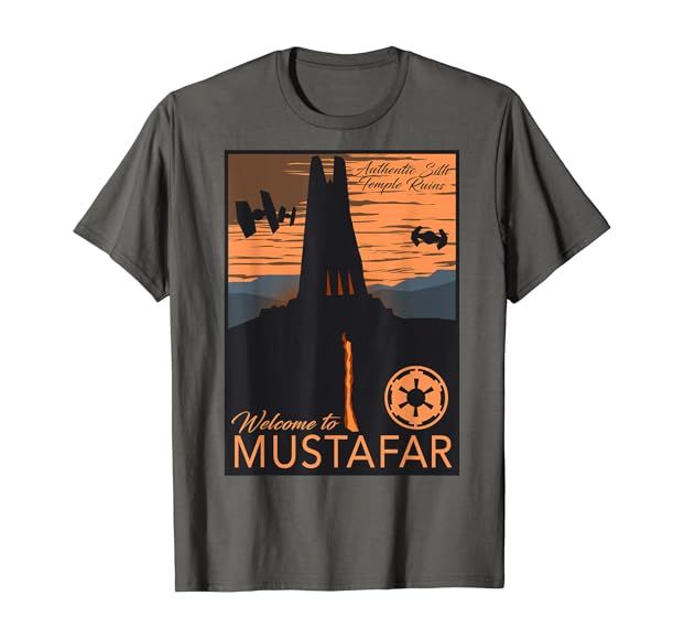 Star Wars Welcome To Mustafar Vader's Castle Graphic T-Shirt T-Shirt | Amazon (US)