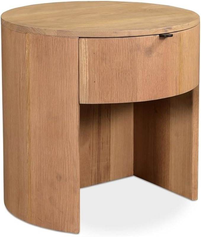 Moe's Home Collection Theo Solid Wood 1-Drawer Bedroom Nightstand in Natural | Amazon (US)