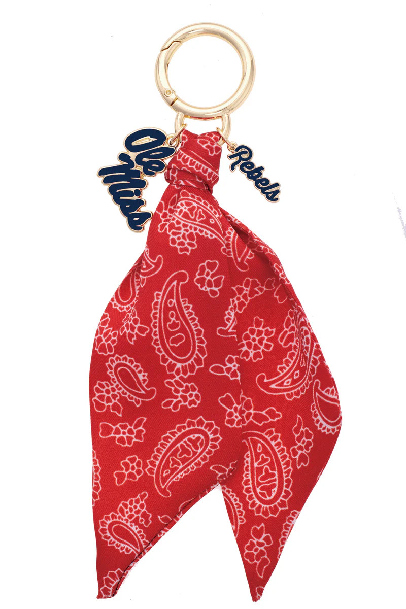 PREORDER 9/15: Ole Miss Rebels Logo Bandana Bag Charm | CANVAS