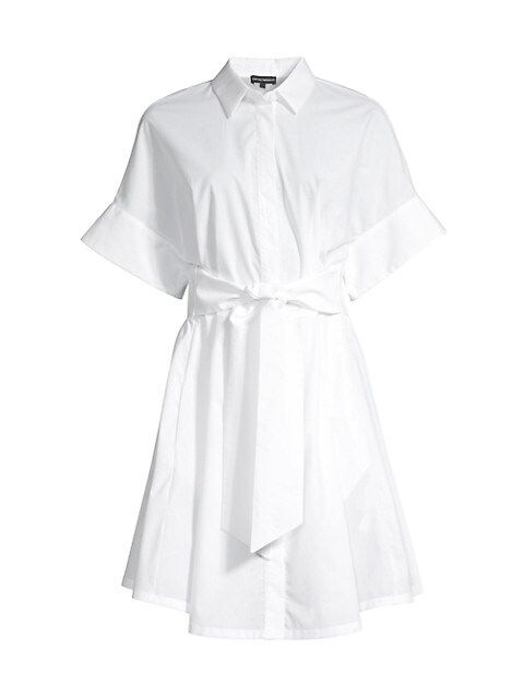 Belted Poplin Shirtdress | Saks Fifth Avenue